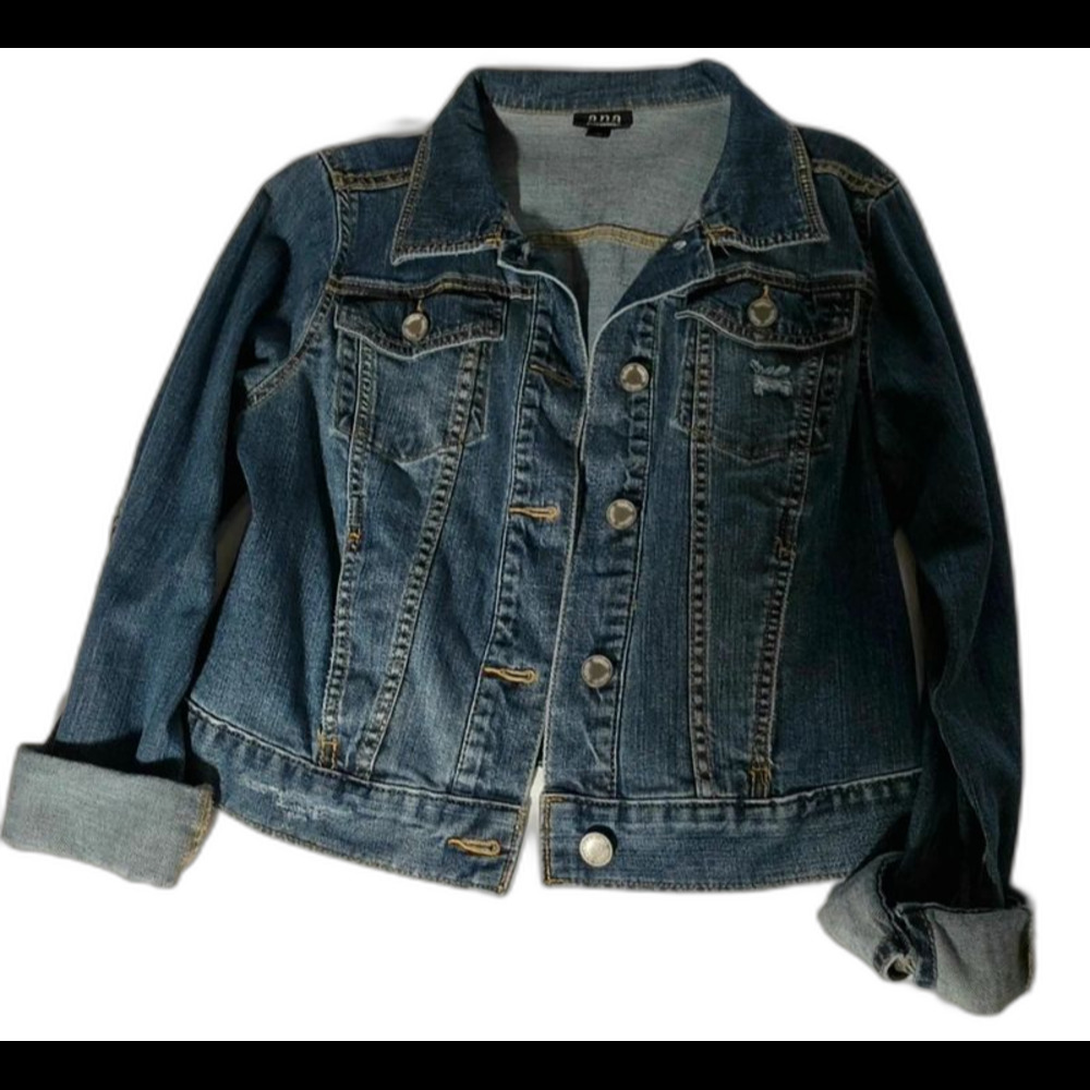 a.n.a. womens denim jacket size M